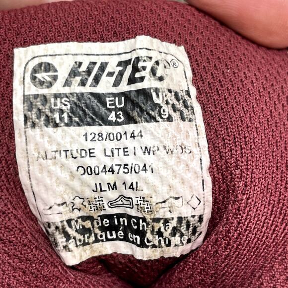 Hi-Tec Altitude Lite Hiking Boots Womens Size 11 *NO INSOLES* - Picture 8 of 9